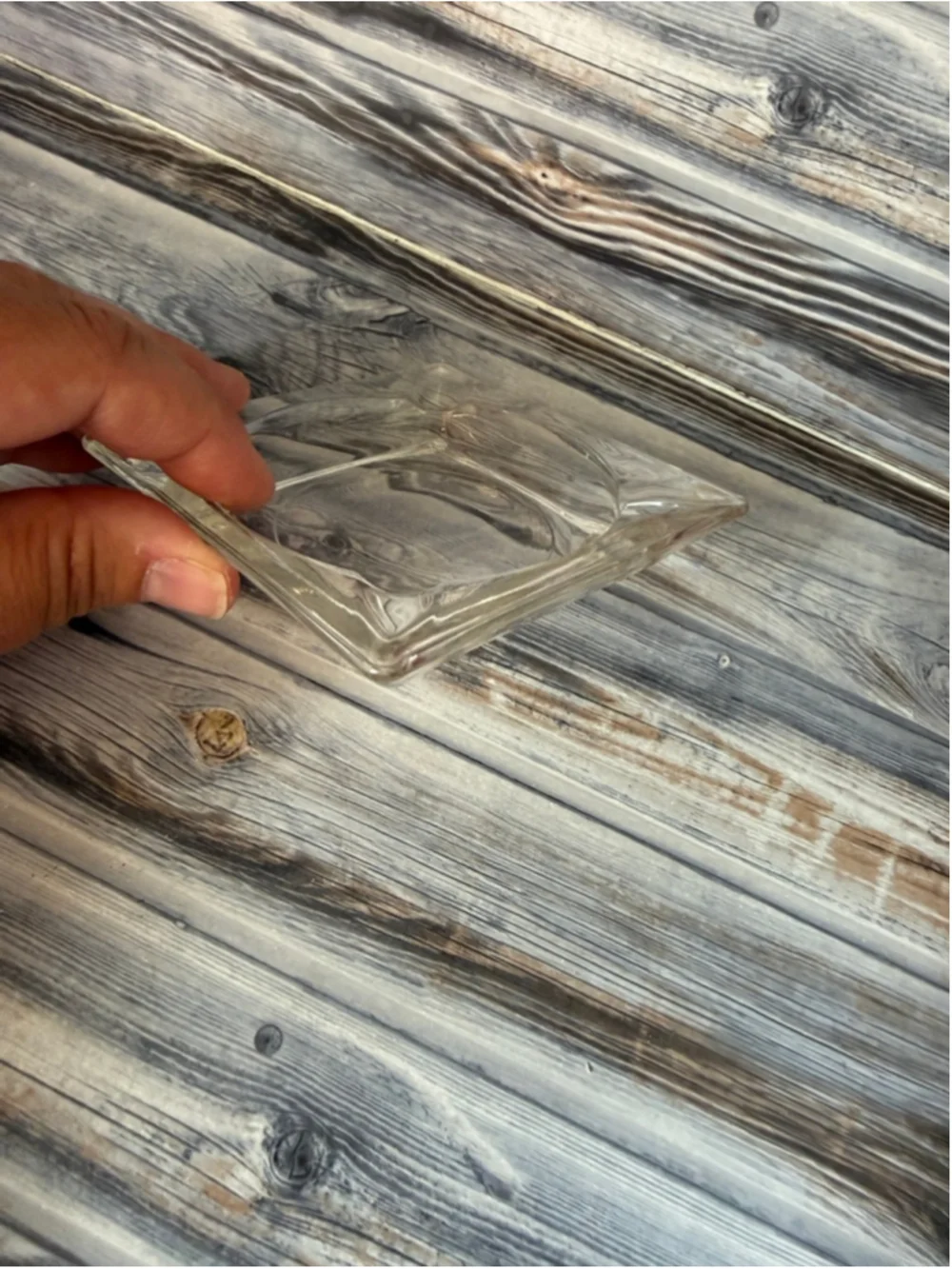 Vintage small glass ashtray